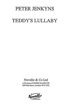 Peter Jenkyns: Teddy's Lullaby for Unison Voices and Piano
