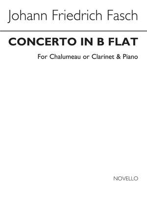 Johann Friedrich Fasch: Concerto In B Flat For Clarinet
