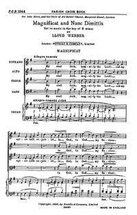 William Lloyd Webber: Magnificat and Nunc Dimittis In E Minor
