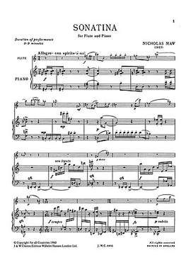 Nicholas Maw: Sonatine