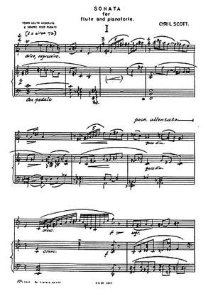 Cyril Scott: Sonata For Flute
