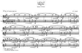 David Lang: Vent for Flute and Piano