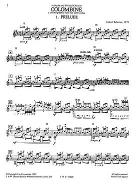 Columbine - Suite For Solo Guitar