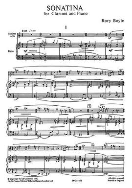 Rory Boyle: Sonatina for Clarinet and Piano