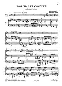 James Waterson: Morceau De Concert For Clarinet And Piano
