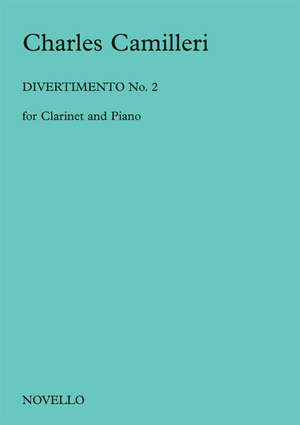 Charles Camilleri: Divertimento No.2 for Clarinet and P.