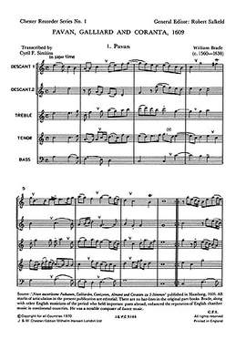 William Brade: Pavane, Galliard And Corranta