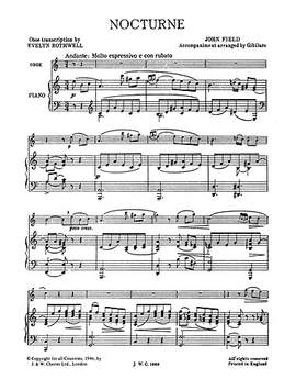 John Field: Nocturne for Oboe and Piano
