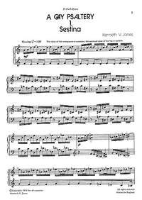 K.V. Jones: A Gay Psaltery for Harpsichord