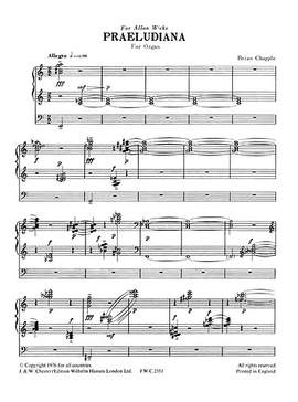 Brian Chapple: Praeludiana for Organ