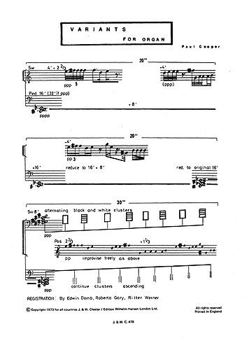 Paul Cooper: Variants