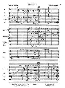 Thea Musgrave: Obliques Orch