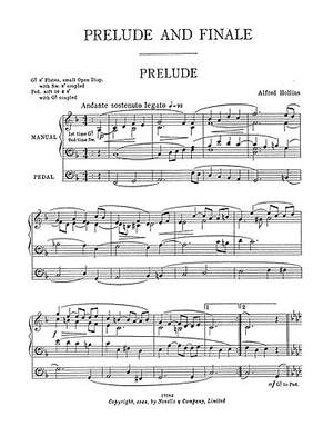 Alfred Hollins: Prelude and Finale for Organ