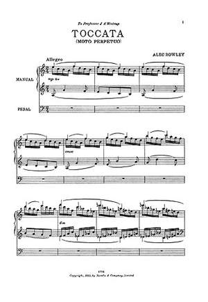 Alec Rowley: Toccata (Moto Perpetuo)