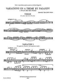 George Thalben-Ball: Variations On A Theme By Paganini For Organ Pedals