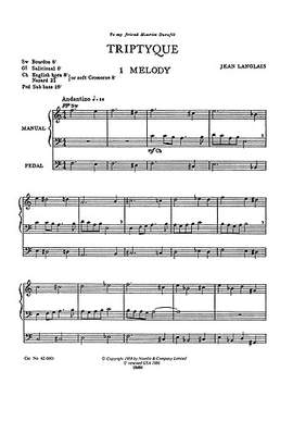 Jean Langlais: Triptyque for Organ