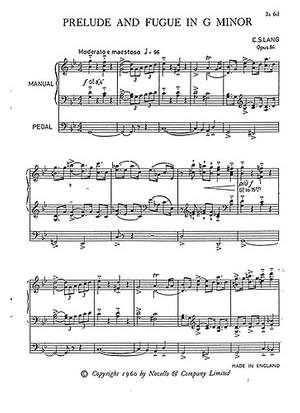 Prelude & Fugue In G Minor for Organ