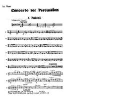 Leonard Salzedo: Concerto For Percussion Op. 74 (1969) Pts