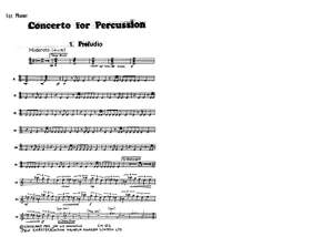 Leonard Salzedo: Concerto For Percussion Op. 74 (1969) Pts