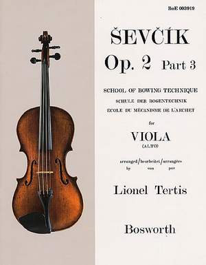 Otakar Sevcik: Viola Studies: School Of Bowing Technique Part 3