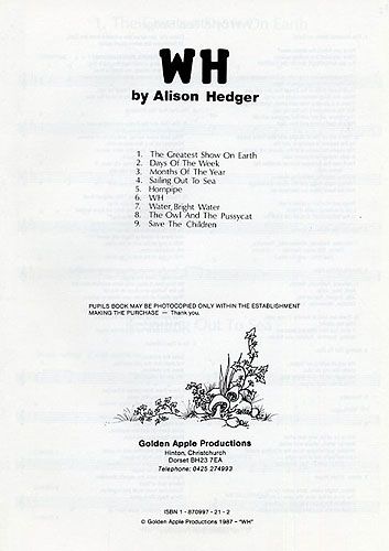 Alison Hedger: WH