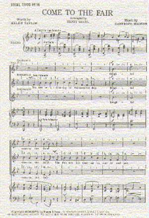 Martin Easthope: Come To The Fair In G Major