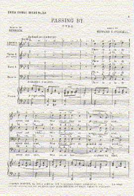 Edward Purcell: Passing By