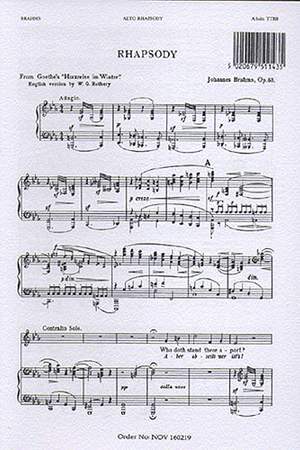 Johannes Brahms: Alto Rhapsody