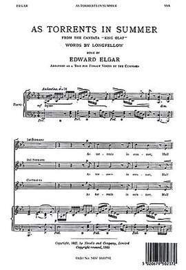 Edward Elgar: As Torrents In Summer