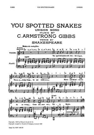 Cecil Armstrong Gibbs: You Spotted Snakes