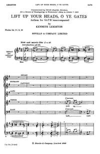 Kenneth Leighton: Lift Up Your Heads, O Ye Gates