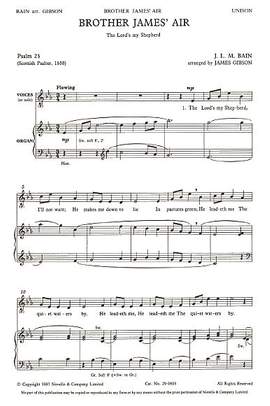 J.L.M. Bain: Brother James' Air (The Lord's My Shepherd)