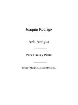 Joaquín Rodrigo: Aria Antigua Para Flauta Y Piano