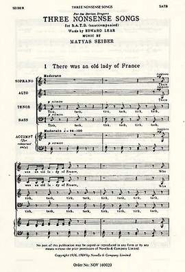 Matyas Seiber: Three Nonsense Songs