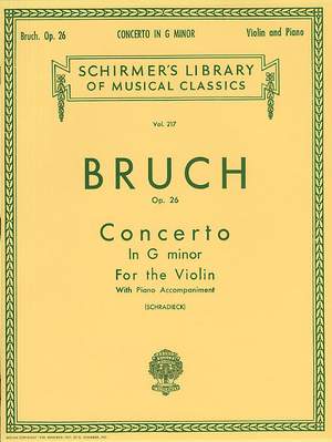 Max Bruch: Concerto in G Minor, Op. 26