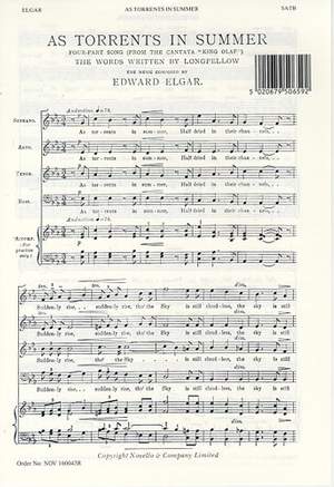 Edward Elgar: As Torrents In Summer