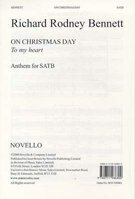 Richard Rodney Bennett: On Christmas Day