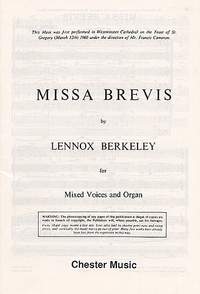 Lennox Berkeley: Missa Brevis Op.57 (Original Latin Version)