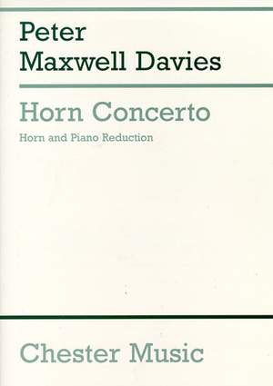 Peter Maxwell Davies: Horn Concerto (Horn And Piano)