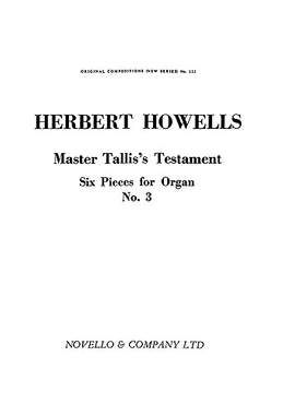 Herbert Howells: Master Tallis's Testament For