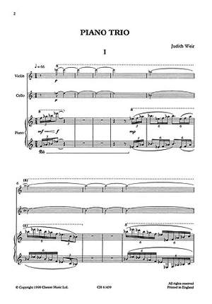 Judith Weir: Piano Trio