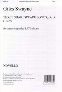 Giles Swayne: Three Shakespeare Songs