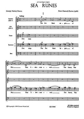Peter Maxwell Davies: Sea Runes