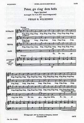 Philip G. Wilkinson: Go Ring Dem Bells For SATB