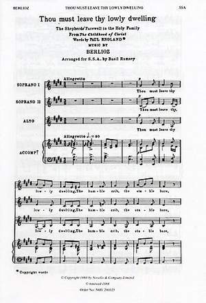 Hector Berlioz: Thou Must Leave Thy Lowly Dwelling