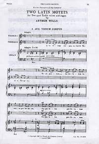Arthur Wills: Two Latin Motets
