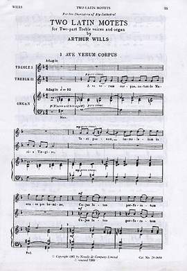 Arthur Wills: Two Latin Motets