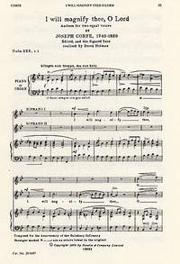 Joseph Corfe: I Will Magnify Thee O Lord