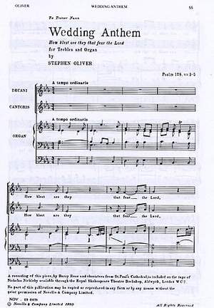 Stephen Oliver: Wedding Anthem