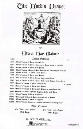 Albert Hay Malotte: The Lord's Prayer